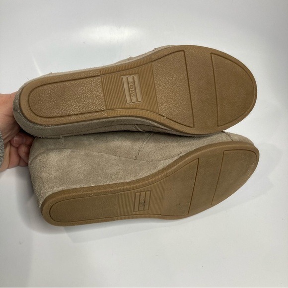 Tom’s desert wedge Booties tan suede size 8 - Picture 8 of 9